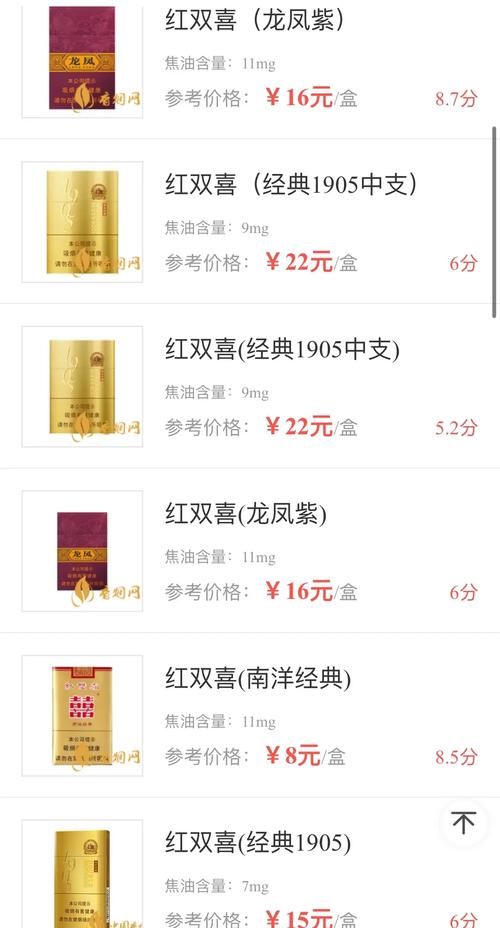 正品恭喜香烟价格(恭喜香烟价格表)